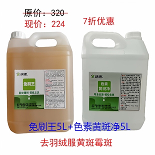 免刷王+色素黄斑净5L组合装  去羽绒服黄斑霉斑 打7折