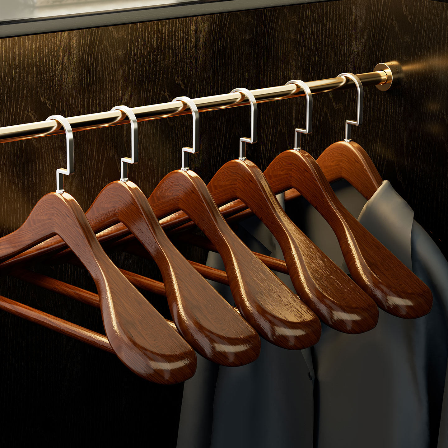 实木宽肩衣架家用挂西装大衣衣柜高级木质衣架酒店服装店专用衣架,收纳整理,木质衣架,淘宝优惠券,粉丝福利购,淘宝优惠卷