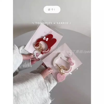 2025新款猫猫系列可爱kitty凯蒂猫美乐蒂登山扣包包挂件钥匙扣