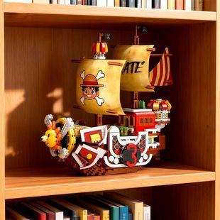 2026新款海贼王万里阳光号积木拼装适用于乐高海盗船玩具创意系列