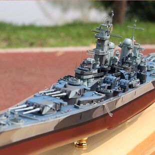 2026新款小号手美国密苏里号战列舰艇军舰模型儿童玩具船适用于乐