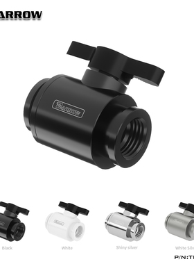 Barrow G1/4 MINI多色铝合金把手双内牙止水球阀 TLQFS-V1放水阀