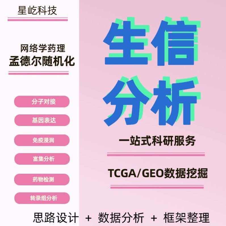 蛋白质三维结构分析预测 TCGA NCBI mRNA miRNA lncRNA 数据挖掘