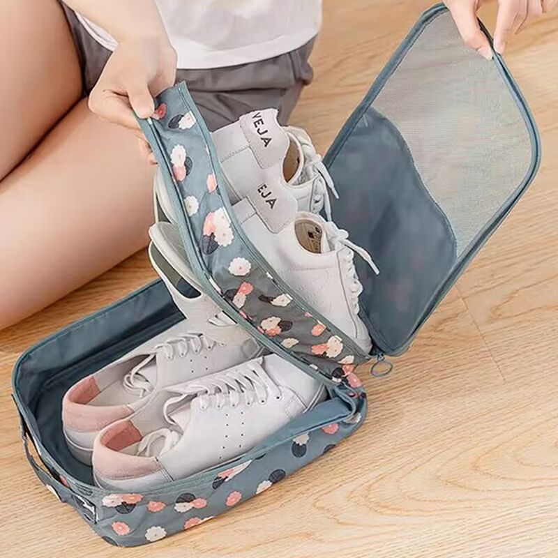 旅行装鞋子的收纳袋鞋包袋子神器行李箱神多功能多双旅游鞋袋便携