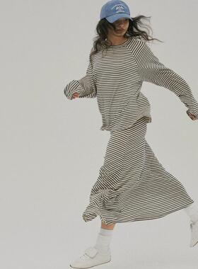 Septhouse 松弛感亲肤羊毛针织长袖长裙套装显瘦百搭新款