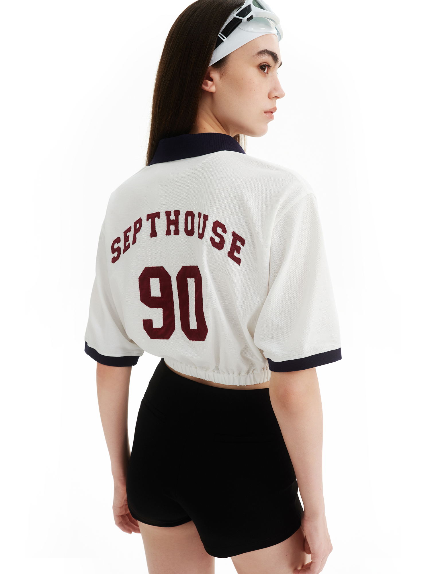 polo短袖绣花短款短袖T恤