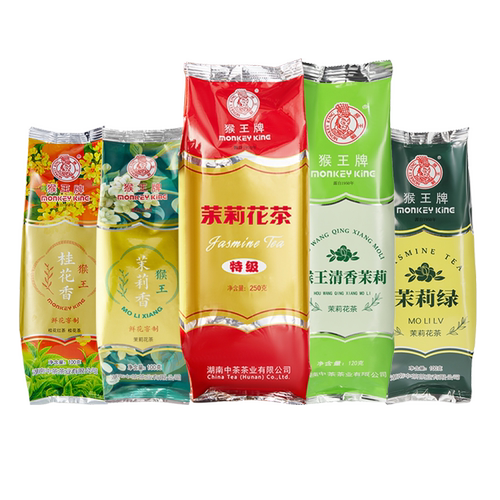 猴王新茶茉莉花茶茉莉香桂花香栀子香茶叶浓香型散装冷泡茶下午茶