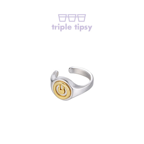 tripletipsy拼色耳夹