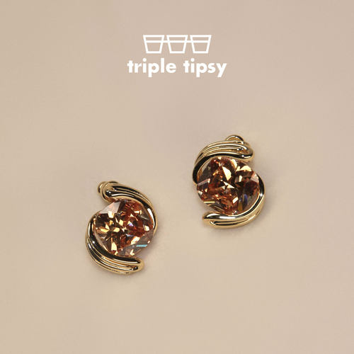 triple tipsy三倍微醺 Embrace 怀抱系列相拥耳环 过年大气华丽