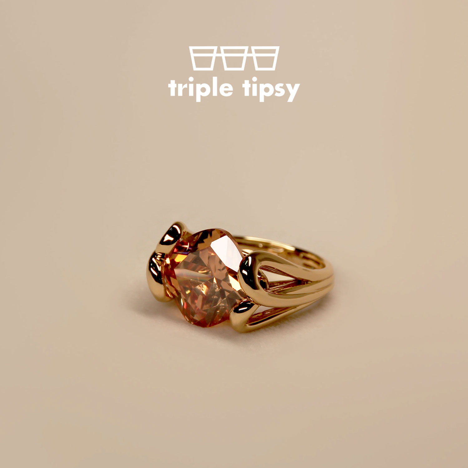 triple tipsy三倍微醺 Embrace 怀抱系列相拥戒指 过年大气华丽