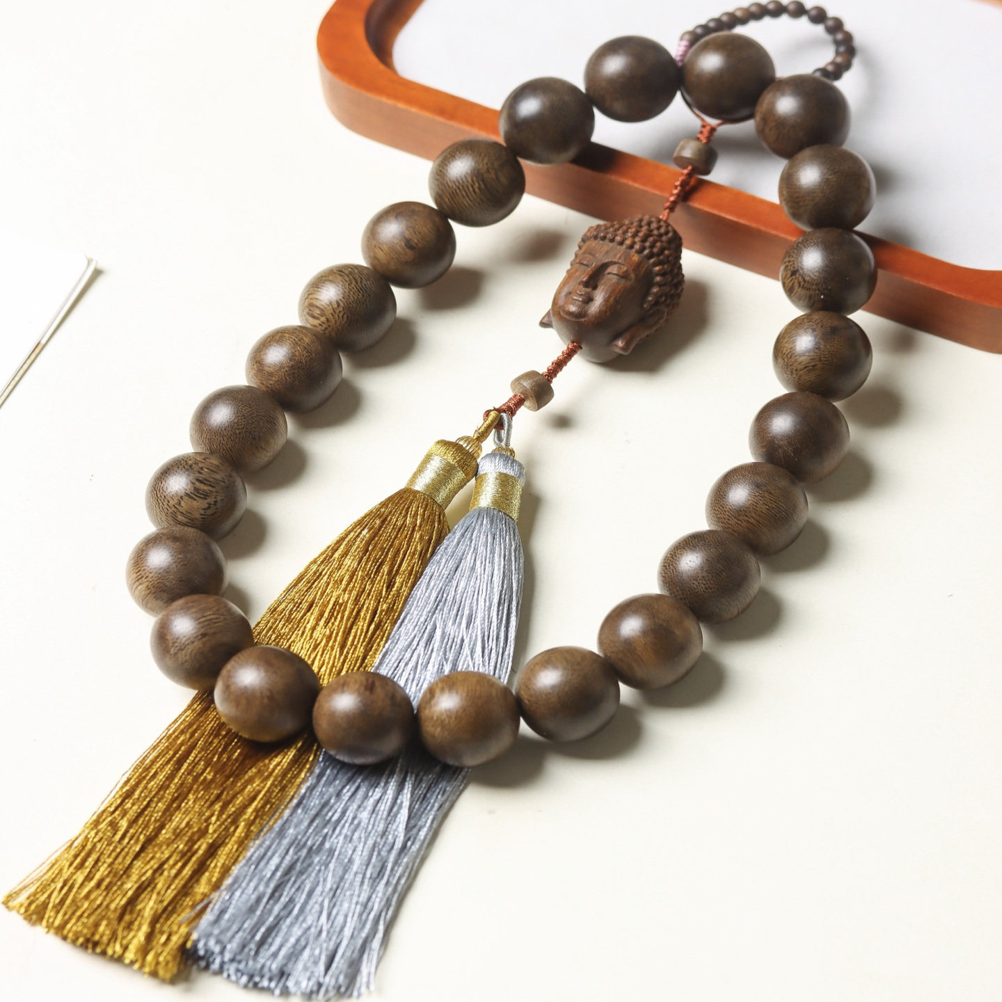 越南芽庄绿棋楠沉香手串如来车挂流苏款手链奇楠真品优质中秋礼物