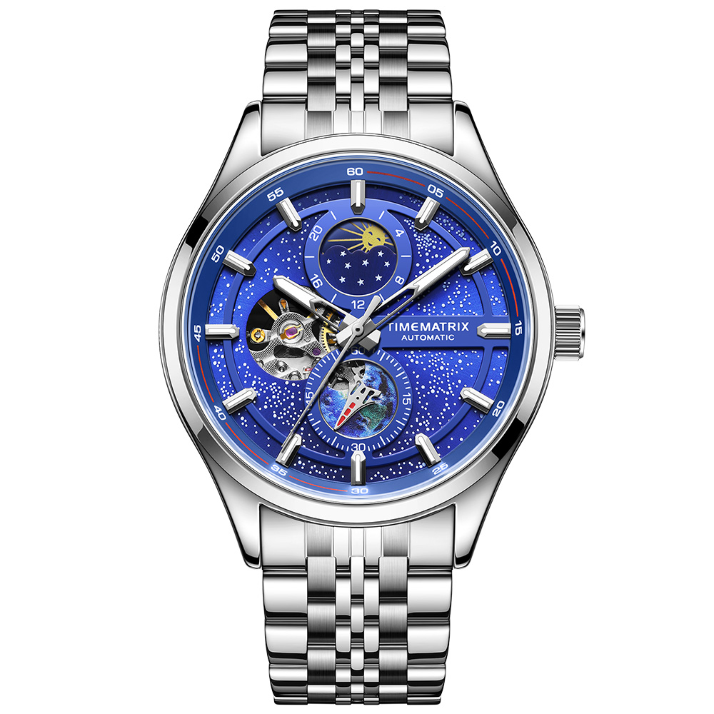 TIMEMATRIX镂空机械男夜光手表