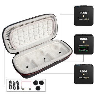 适用RODE Wireless Go2麦克风收纳包 一拖二小蜜蜂罗德二代保护盒
