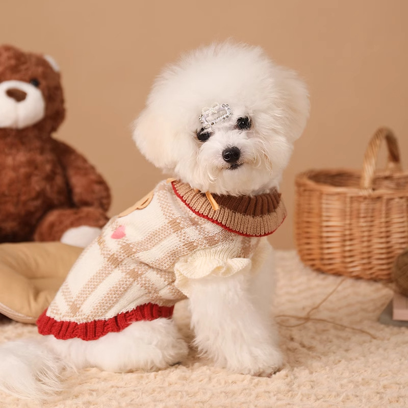 狗狗猫咪衣服秋冬款毛衣小猫小型犬冬装泰迪比熊宠物服装冬季