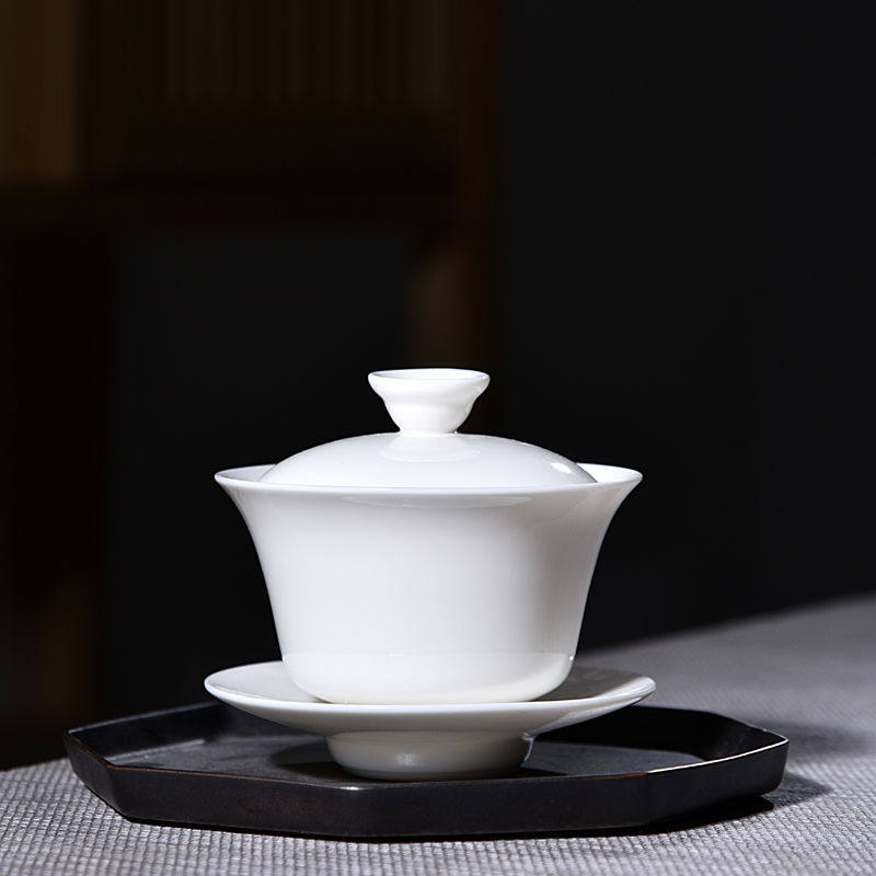 ceramics Three talents Cover bowl teacup Glass lid Wangai Large tea set Tea cup Jingdezhen Celadon Covered teain the Tableware , Tea set , Tureen  category - from Buy2taobao.com to provide professional Taobao agent buy service