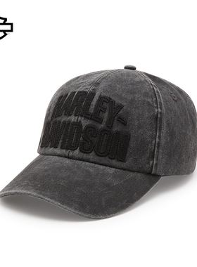 哈雷戴维森棒球帽 Panhead Fitted帽子 拱形LOGO 四季休闲鸭舌帽