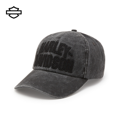 哈雷戴维森棒球帽 Panhead Fitted帽子 拱形LOGO 四季休闲鸭舌帽