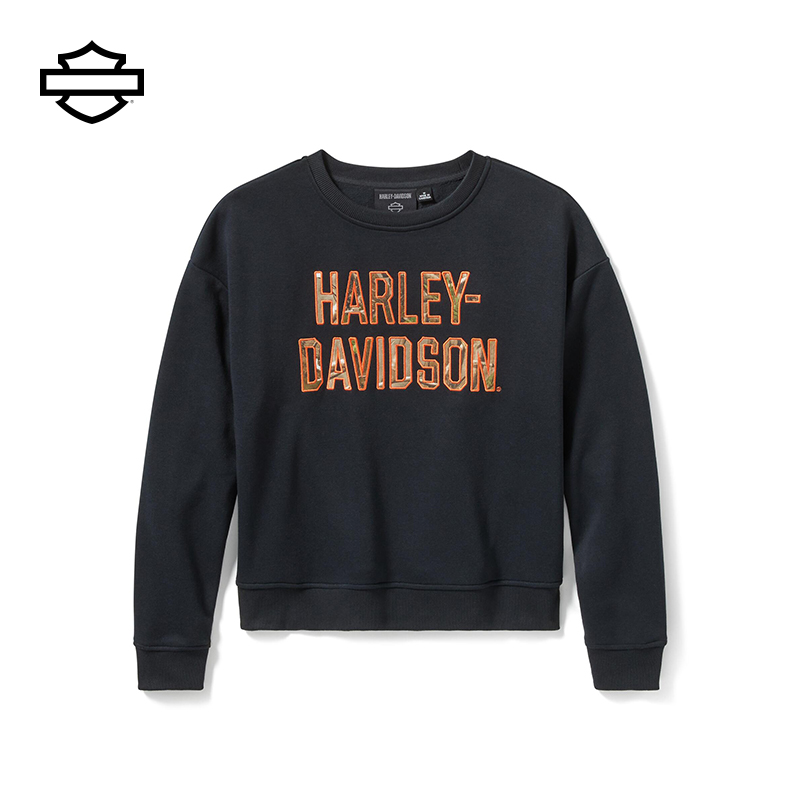 哈雷戴维森 X Realtree 女款迷彩套头卫衣 秋冬保暖抓绒圆领衫