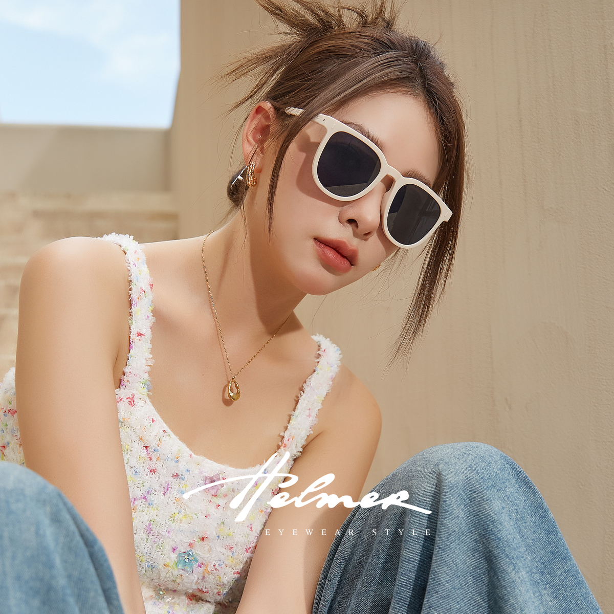 时尚防紫外线太阳镜折叠眼镜