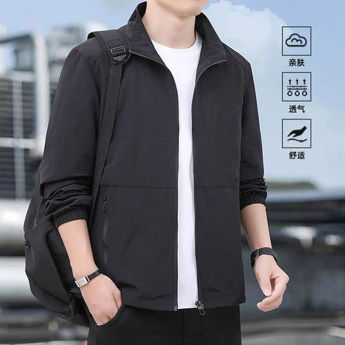G5G6小魔怪牛仔小魔鱼牛仔棒球小子秋春黑色休闲夹克男士2026秋季