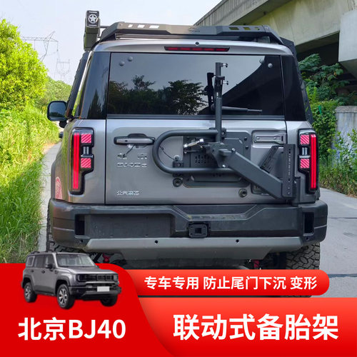 北京BJ40改装联动备胎架加强合页