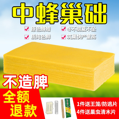 中蜂巢础片蜂蜡蜜蜂巢础蜂巢中锋蜂具养蜂专用工具巢框巢脾蜂巢础