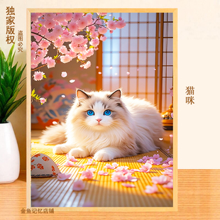 趣味猫咪拼图1000片500块300片治愈系男女生成人解压儿童益智玩具