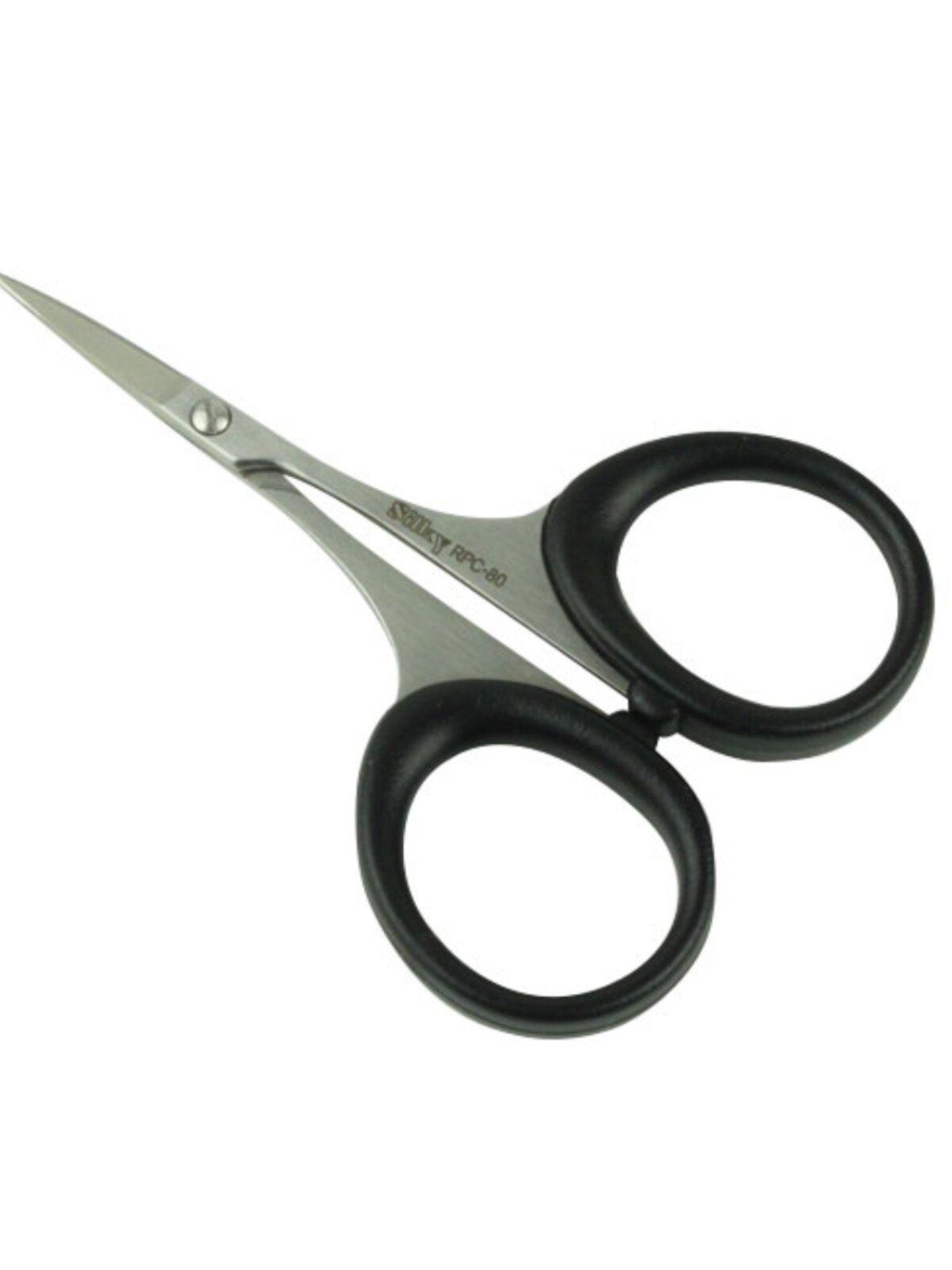 수입 일본 SILKY 실크 컷 수제 붙지 않는 뾰족한 가위 눈썹 다듬기용 테프론 작은 가위 및 앞머리 가위 R