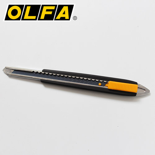 包邮日本OLFA185B加长美工刀小号薄黑钢墙纸刀 切割刀 锋利手工刀