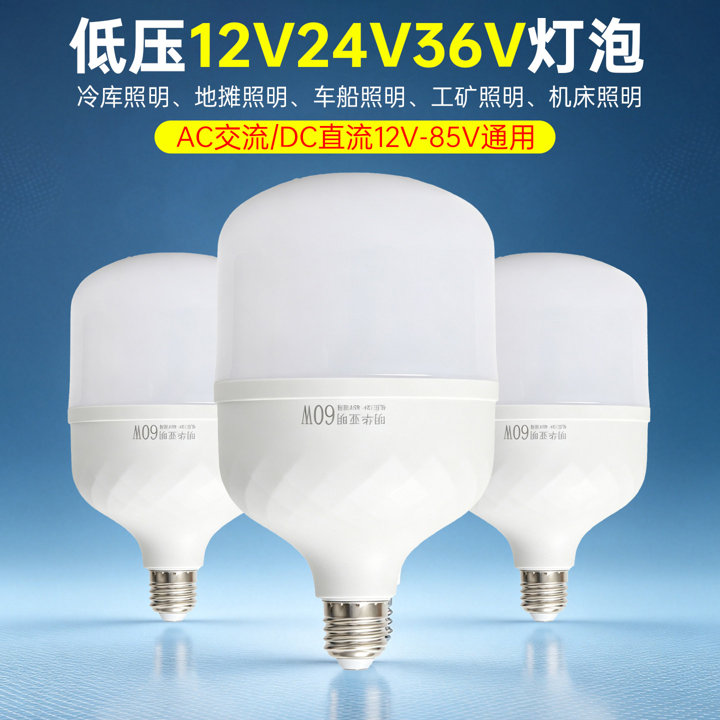 低压24v36v伏led灯泡12v48v低压灯ADC交直流电瓶冷库机床节能灯