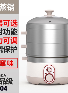 全民不锈钢多功能电蒸锅家用大容