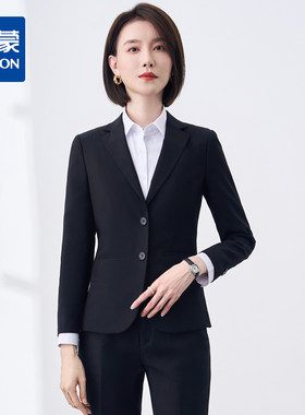 【上衣+裤子】罗蒙春秋西服套装女士职业正装通勤面试求职工作服