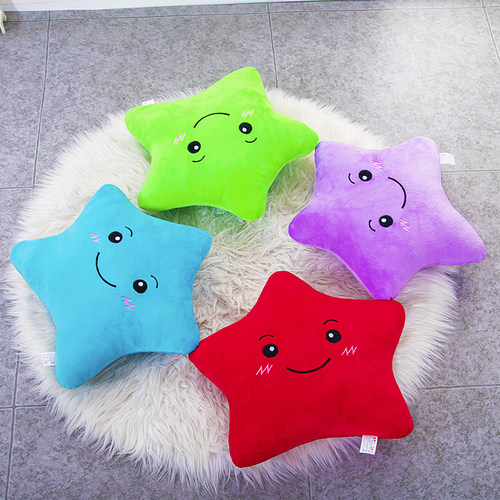 星星毛绒玩具公仔抱枕沙发坐垫