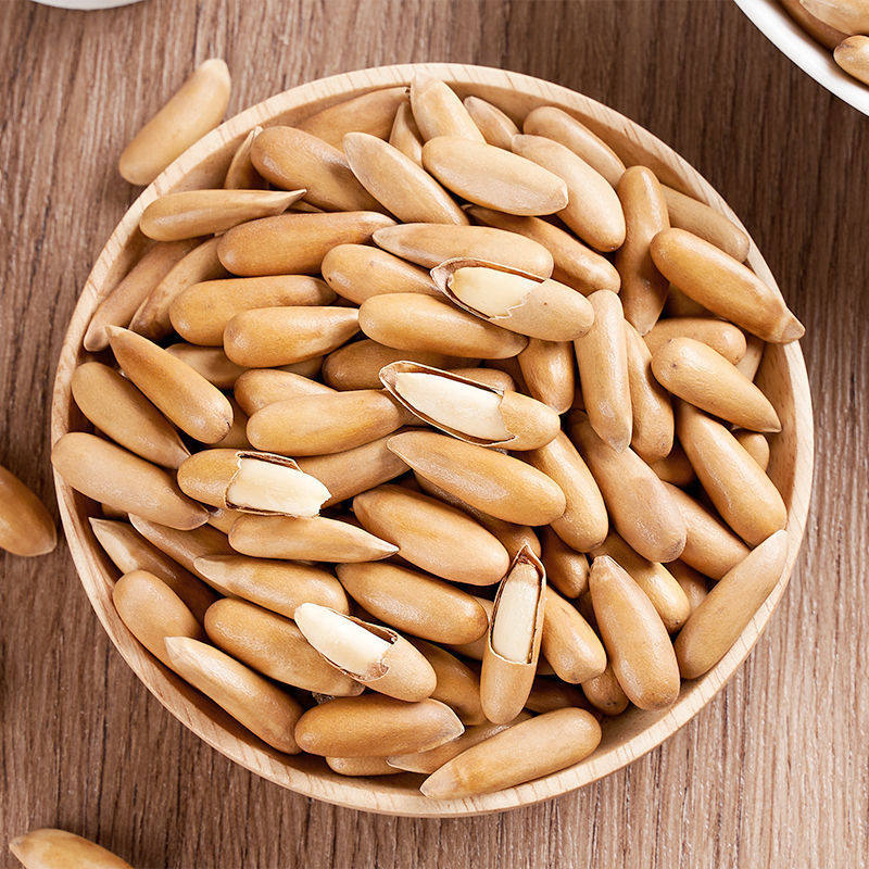 新货巴西松子500g新货袋装罐装大颗粒松子手剥松子包装精美