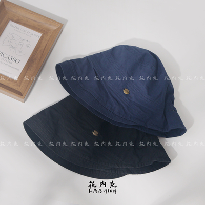 出口日韩~新款春夏季日系休闲小水桶帽纯色百搭遮阳复古盆帽008