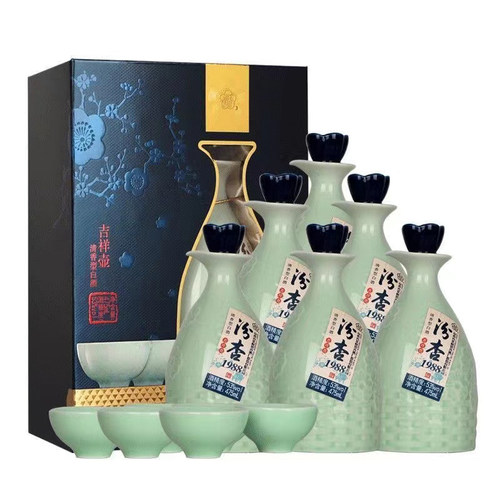 汾杏1988吉祥壶475ml*6瓶整箱装