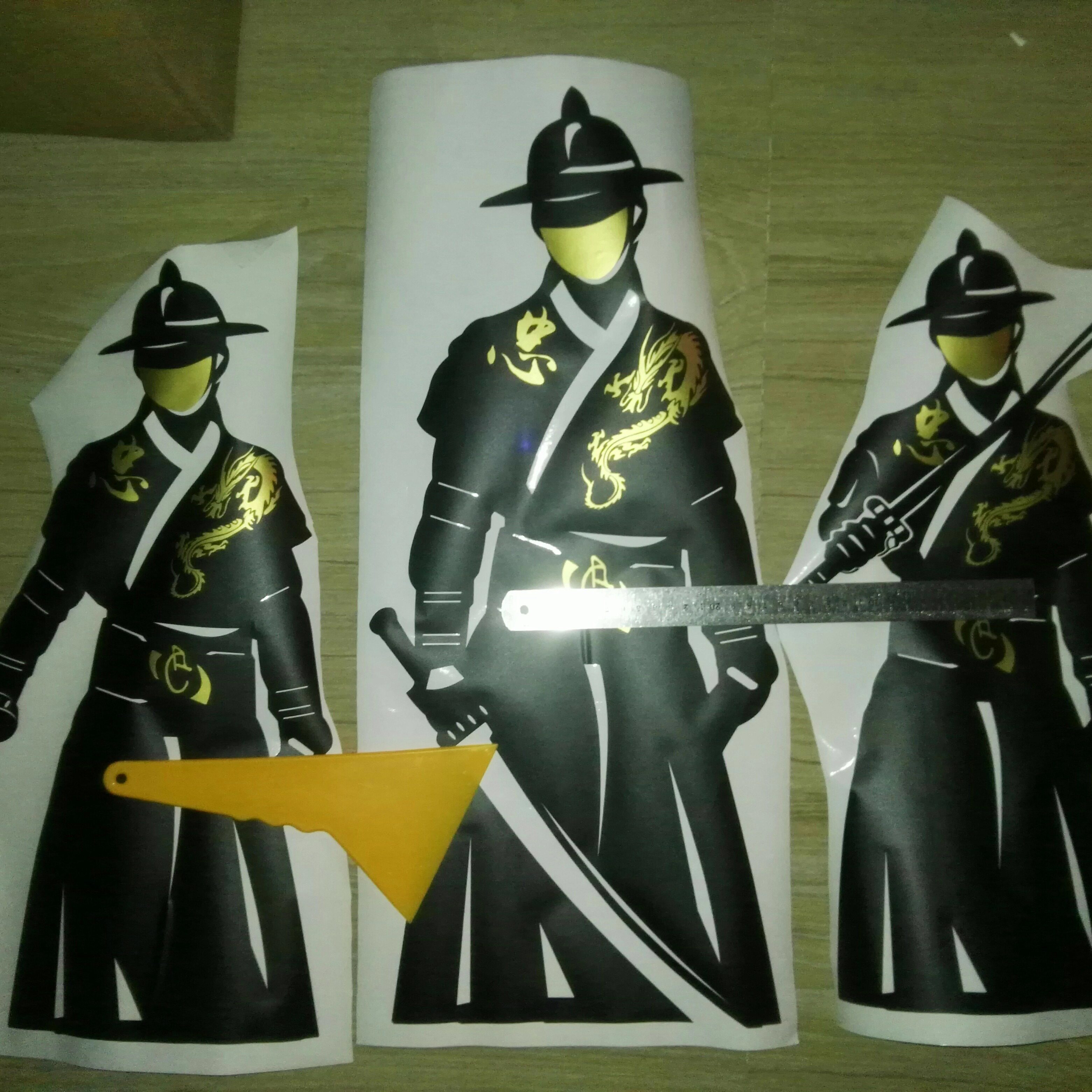 雨露藤车贴行汽车门三国关羽军人英雄联盟老兵防水锦衣卫霸气帅酷