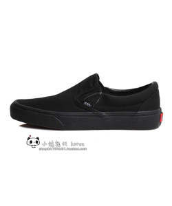 韩国代购VANS 百搭经典款情侣纯色帆布鞋板鞋黑色VN000EYEBKA