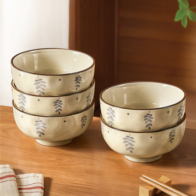 釉下彩陶瓷米饭碗家用日式碗盘