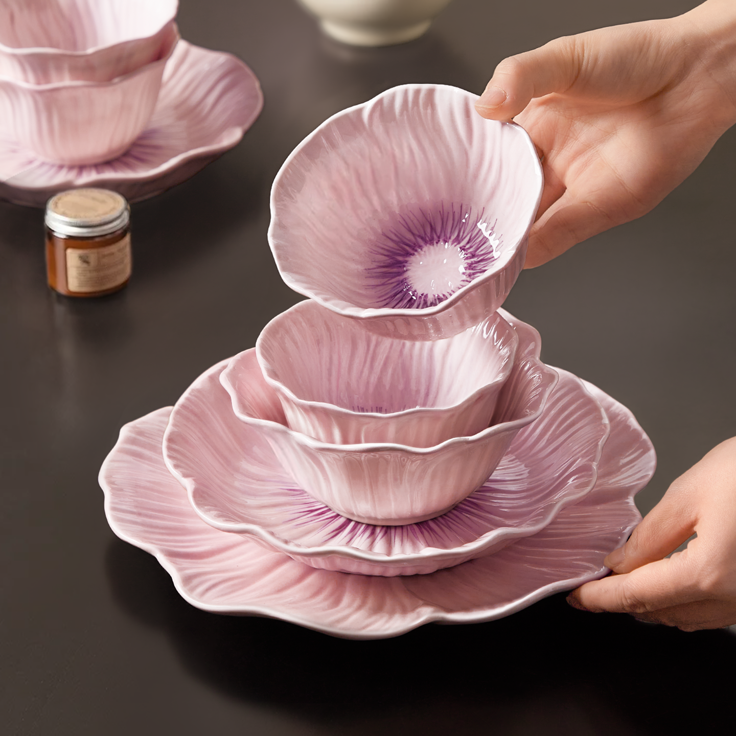 法式碗具家用2026新款米饭碗釉下彩餐具高颜值面碗汤碗菜盘子鱼盘,餐饮具,碗,淘宝优惠券,粉丝福利购,淘宝优惠卷