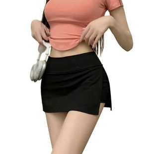 Side Split Skirt Summer Mini Casual Pencil Women Bodycon