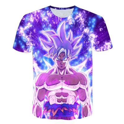Summer Men's T-shirt Children's Dragon Ball Short Sleeve