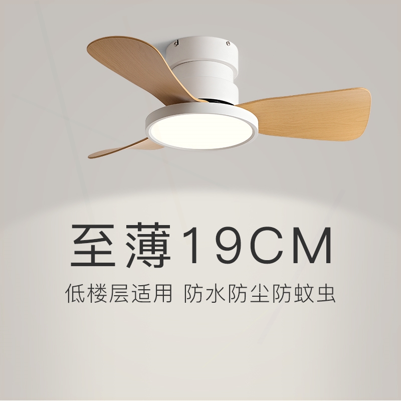 小型卧室风扇灯2025年新款家用小