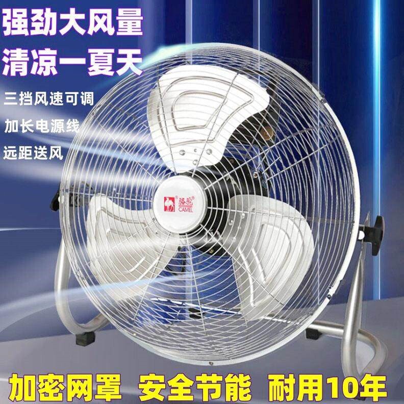 骆驼趴地扇强力电风扇家用落地扇