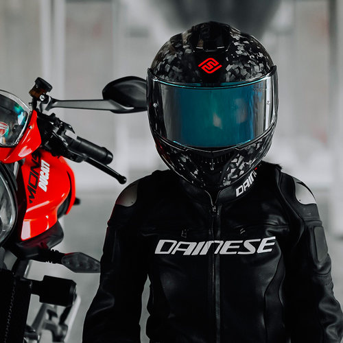 FASEED碳纤维摩托车头盔小白同款