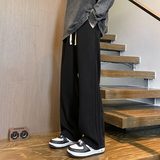 潮流百搭直筒休闲裤男大码宽松男女运动卫裤拖地裤K680P5578，男装休闲裤，电商A073