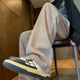 直播仿羊绒直筒休闲裤男大码宽松显瘦垂感针织毛呢裤K868P60，男装休闲裤，电商A073