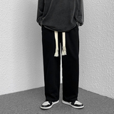 情侣百搭编织抽绳休闲裤男大码宽松拖地裤，男装休闲裤，电商A073