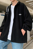 潮流拼接双面摇粒绒卫衣男女百搭保暖外套WY2112P60，男装卫衣，电商A073