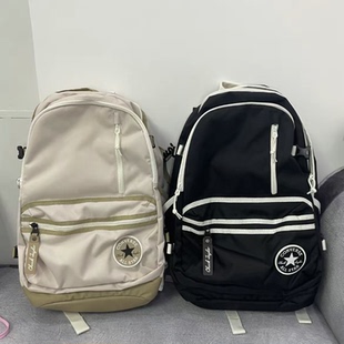 CONVERSE匡威Straight Edge男女黑色书包运动旅行双肩包10023003